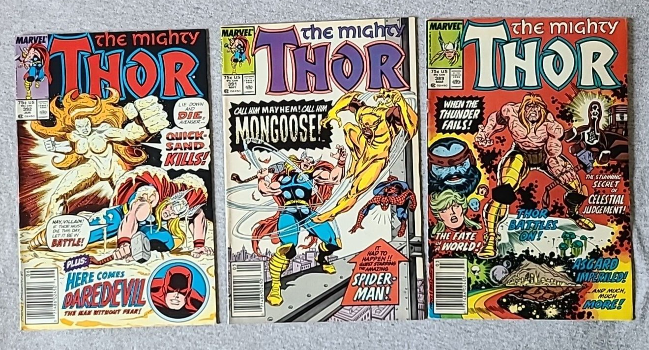 ::Comic Lot - Marvel - Thor - 9 issues - Primarily Copper age