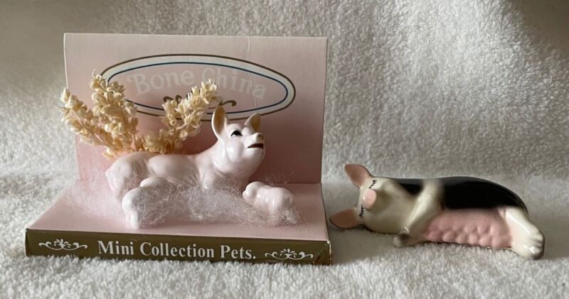 Miniature Pig Figurines, Mini Collection Pets & Hagen-Renaker, great condition