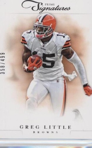 2012 Panini Prime Signatures Greg Little #117