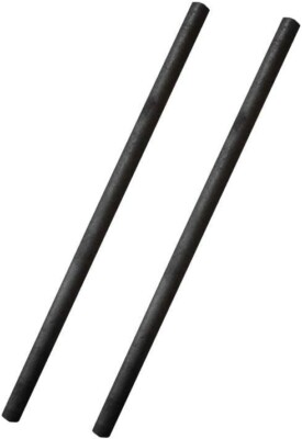 2pcs Carbon Stirring Rod Graphite Stick for Melting Mixing Silver&Gold 5/16''x12''