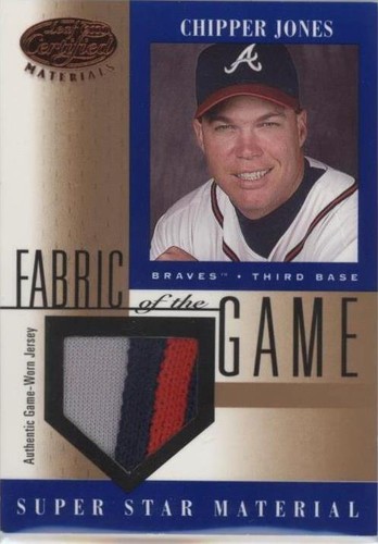 2001 Leaf Certified Materials - Chipper Jones #FG-62