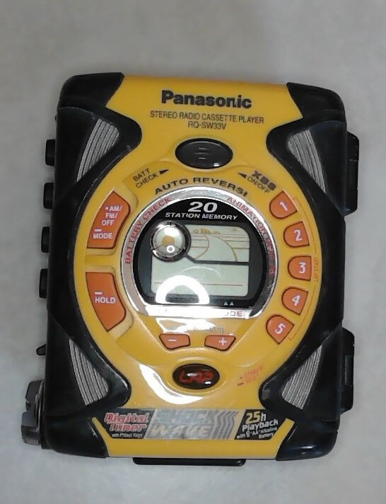 [メンテ済完動品]パナソニックショックウェーブカセットプレーヤーRQ-SW33V Amazon.com: Panasonic RQSW33V Shockwave Personal Stereo