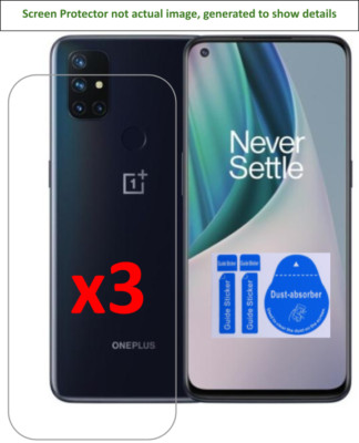 3x OnePlus Nord N10/N20 5G Screen Protector w/ cloth and installation stickers