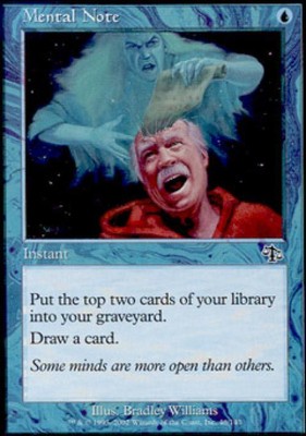 MTG Mental Note Near Mint Foil Judgment