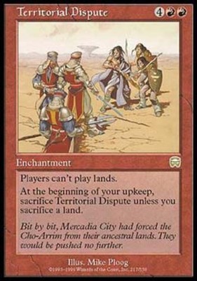 Territorial Dispute - Light Play English MTG Mercadian Masques