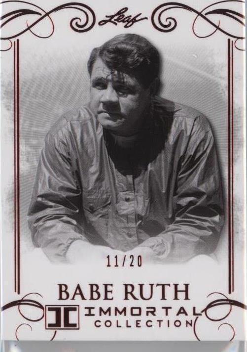 2017 Leaf Babe Ruth Immortal Collection - Babe Ruth #20