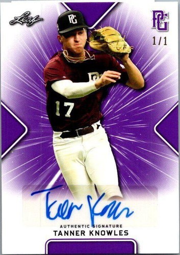 2021 Leaf Perfect Game National Showcase - Tanner Knowles #BA-TK1