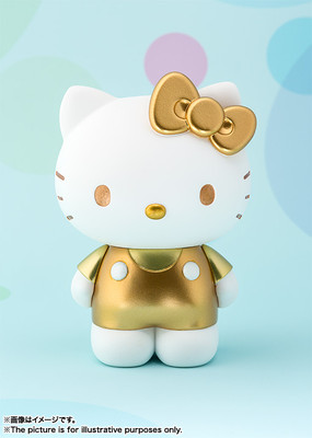 Hello Kitty Action Figure Gold Statue Bandai Figuarts Zero IN