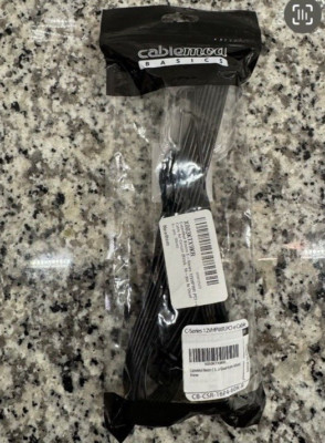 CableMod Basics C-Series 12VHPWR PCI-e Cable for Corsair Black 16-pin to Quad