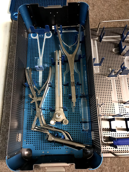 Globus medical / Protex Orthopedic Surgical Instruments w/ sterilization tray