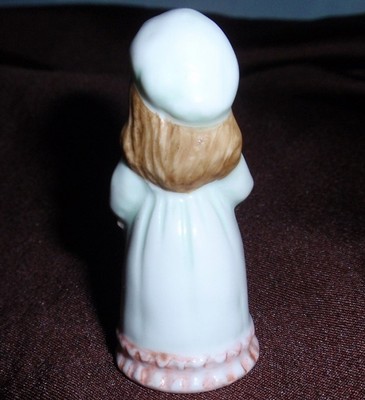 Gorham Bone China Doll Thimble Pastel Green Dress By Maruri