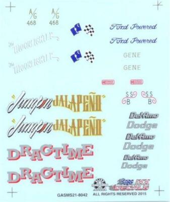 Slixx 8042 Gasser 21 Sheet decal