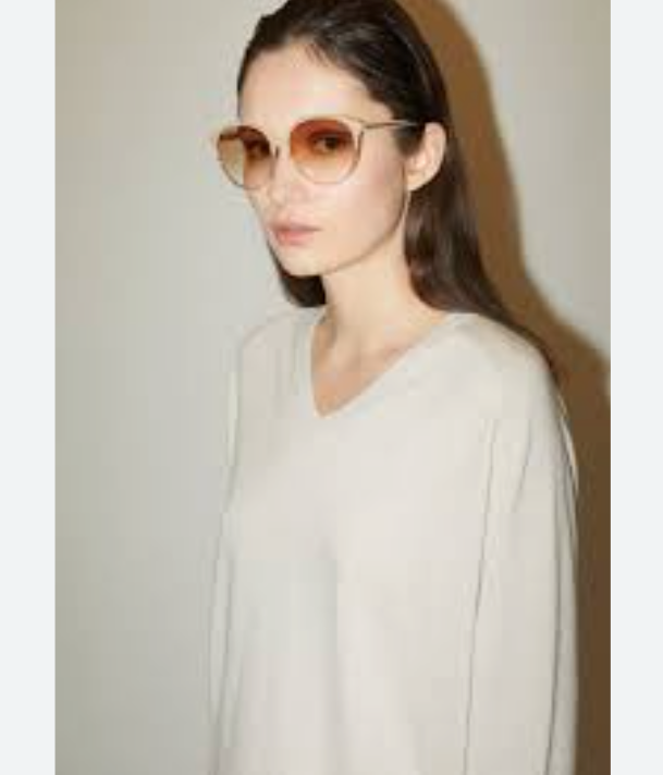 OLIVERPEOPLES✖️THEROWサングラスMaidstone Sun Oliver Peoples The Row MAIDSTONE SUN Glasses Black 48-23-145