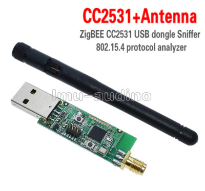 USB CC2531 Zigbee Protocol Analyzer Sniffer With External Antenna