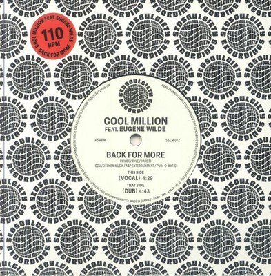 COOL MILLION feat EUGENE WILDE - Back For More - Vinyl (7'')