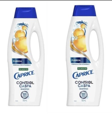 2X Shampoo Palmolive Caprice Control Caspa Fuerza Con Vitamina 2 GRANDE de 750ml