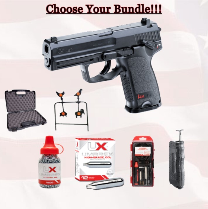 Umarex H&K Heckler&Koch USP CO2 NonBlowback.177Cal BB AirPistol w/Bundle Options