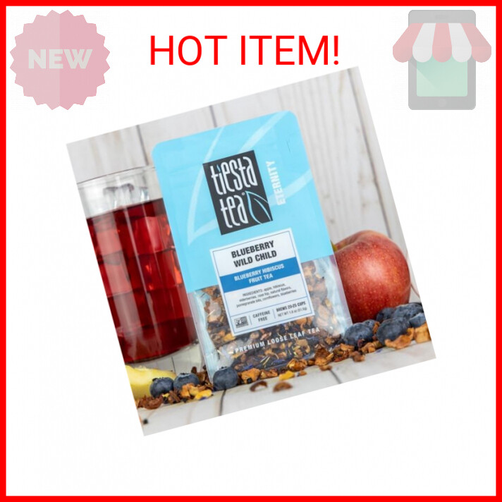 Tiesta Tea - Blueberry Wild Child, Blueberry Hibiscus Herbal Tea, Premium Loose