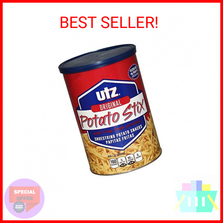 POTATO まとめ売り Utz Potato Stix, Original – 15 Oz. Canister – Shoestring