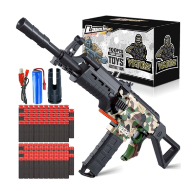 New FULLY AUTOMATIC Camouflage AK47 Foam Dart Gun Compatible