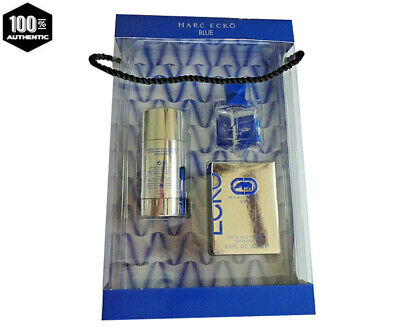 Marc Ecko Blue 2 PC Gift Set for Men- 0.5 oz EDT Spray+2.6 oz Deodorant
