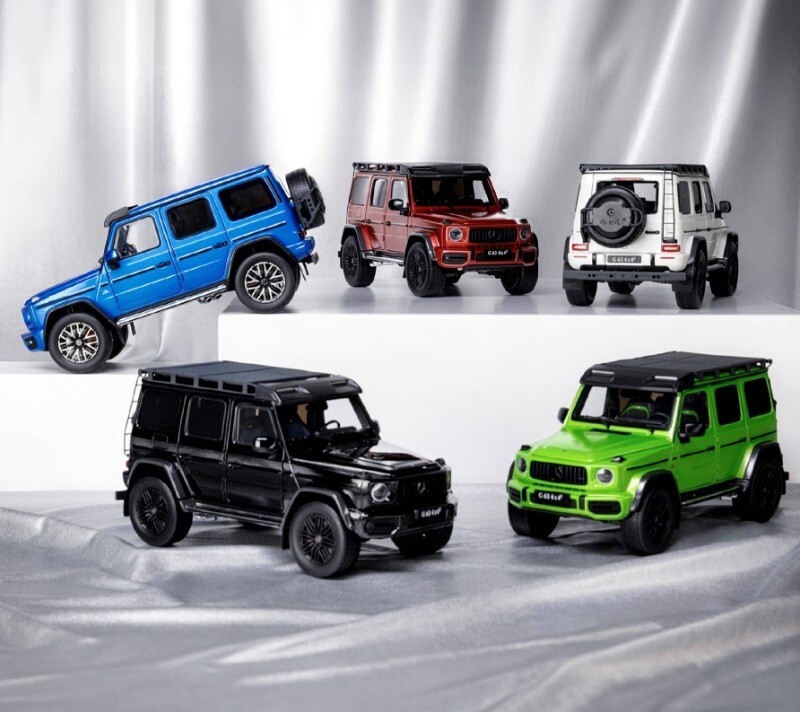 Mercedes-AMG G 63 4x4 ミニカー 1/18 1/18 Mercedes AMG G63 4×4² W464 Benz G Class Gray Diecast