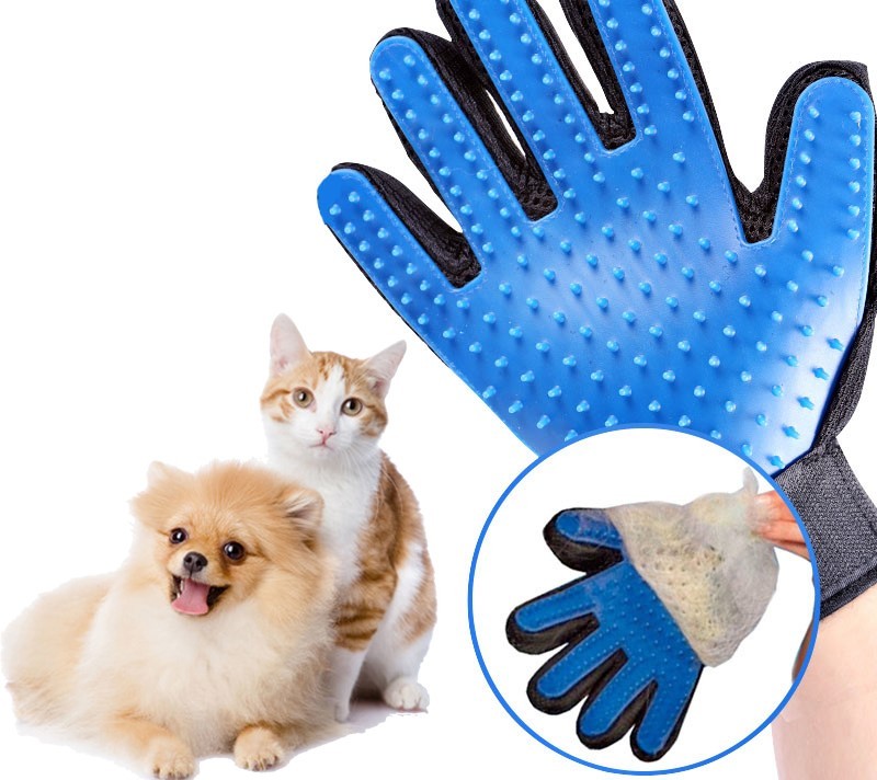 Pet Grooming Gloves Breathable Comfortable for Cats, Dogs Washing Deshedding USA