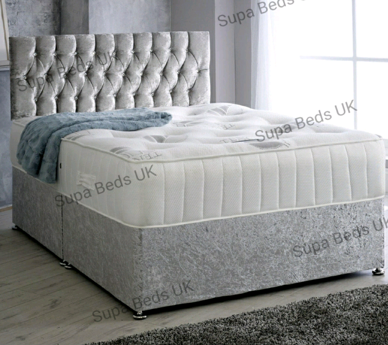 💎 NEW CHESTERFIELD DIAMANTE DIVAN BEDS. + MATTRESS OPTION ALL SIZES