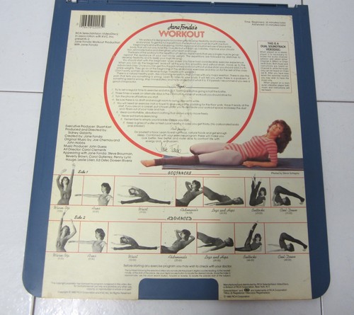 RCA SELECTAVISION VIDEO DISC JANE FONDA'S WORKOUT 22095 CED
