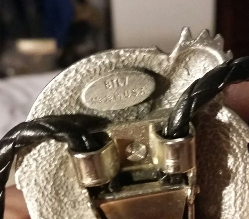 STUNNING NEW 1995 Siskiyou Eagle Indian Head Nickel Bolo Western Tie Necklace