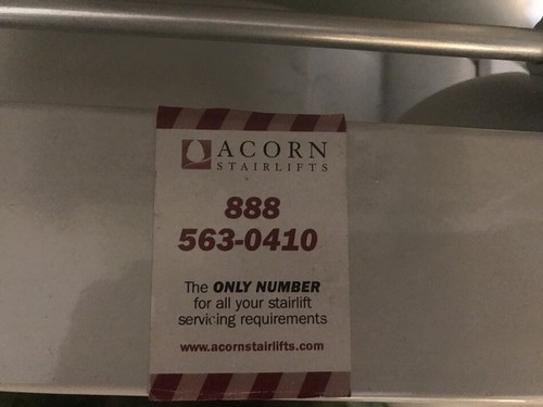 ACORN SUPERGLIDE 120 STAIRLIFT MOBILITY 14' Straight 14 Step Left Side