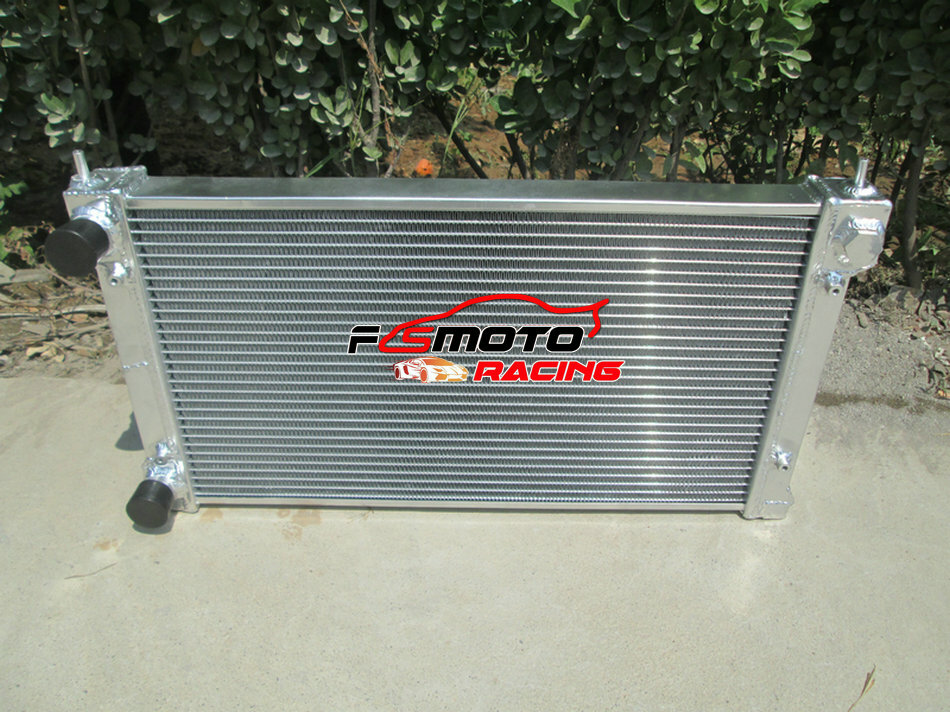 2 Row Aluminum Radiator For Vw Golf Rabbit Scirocco Gti Mk1 Mk2 8v 16v M T Ebay