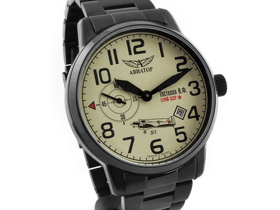 Pre-owned Poljot Aviator  Fliegeruhr Watch Gastello Cccp 3105-1734388b 3105/1734388b Us