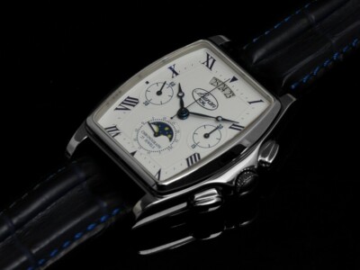 Pre-owned Buran V.m. Mechanical Chronograph Moon Phase 31679/1441141b Us