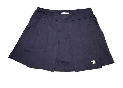 Boast Women's Pleated Court Tennis Skirt- Size Extra Small, Navy Blue *Pockets*
