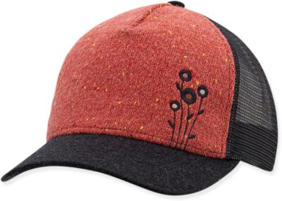 pistil Women's Trucker Hat One Size, Rhubarb 