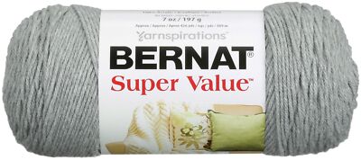 Bernat Super Value Solid Yarn - 100% Acrylic 1 Pack of 1 Skein