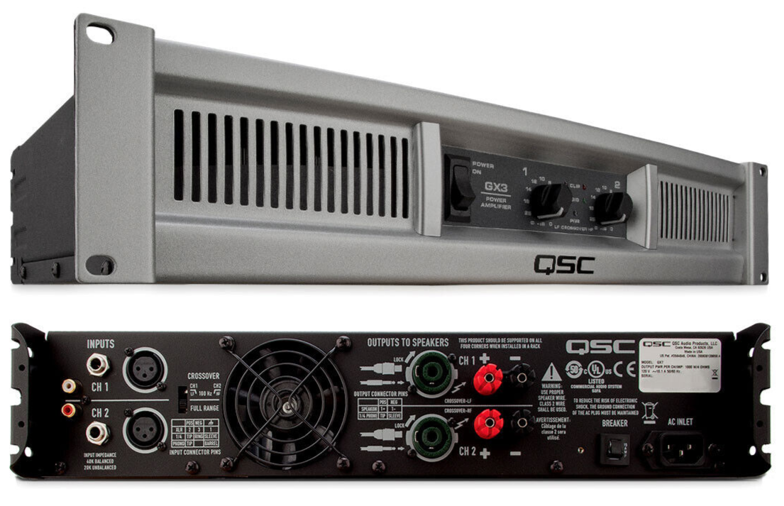 QSC GX3 300 Watt 8-Ohm Professional Power Amplifier | eBay QSC GX3 300 Watt 8-Ohm Professional Power Amplifier | eBay