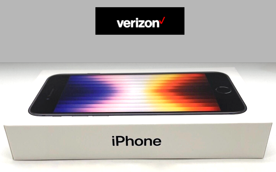 New Sealed Apple iPhone SE 3rd Gen 64GB Midnight (Verizon Prepaid) Free Sim Kit | eBay New Sealed Apple iPhone SE 3rd Gen 64GB Midnight (Verizon Prepaid) Free Sim Kit | eBay
