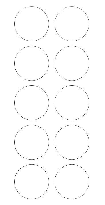 1.50" Clear Round Tamper Seal Label Dots Stickers Package Seals 1.50 Inch Dot