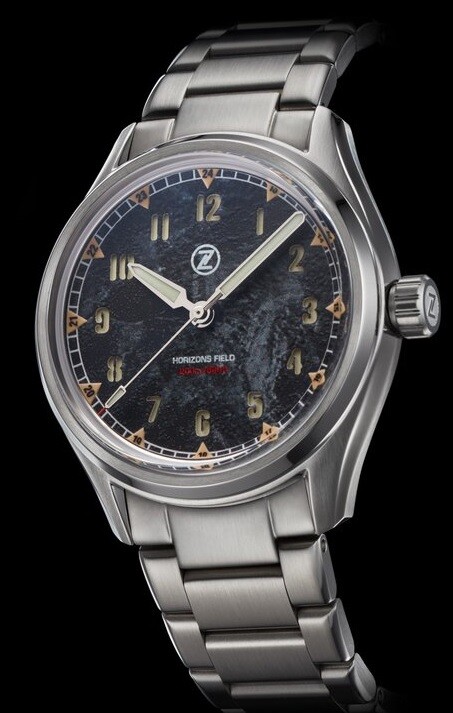 Pre-owned Zelos Horizons 200m Field Steel Ss Granite 39mm Watch - Dealer & Warranty