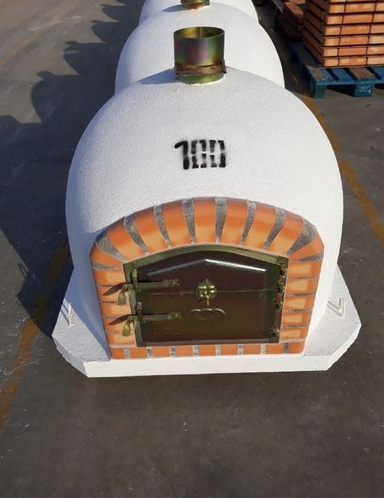 Ziegel Außen Holz Fired Pizza Ofen - Weiß Luxus Qualität BBQ