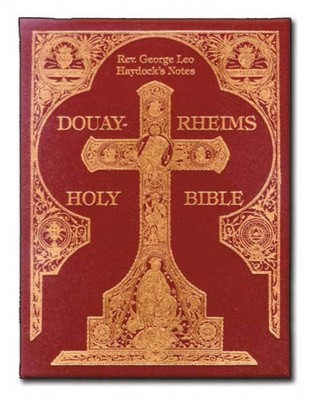 Douay-Rheims Haydock Bible Hardbound Gold Embossed Traditional Catholic New