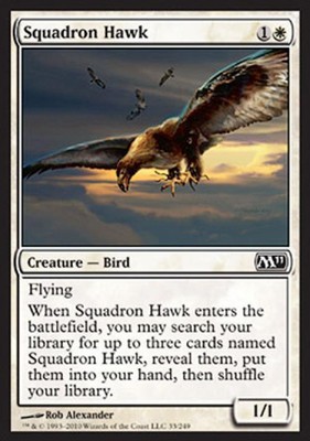 Squadron Hawk - Light Play English MTG Magic 2011 Core Set