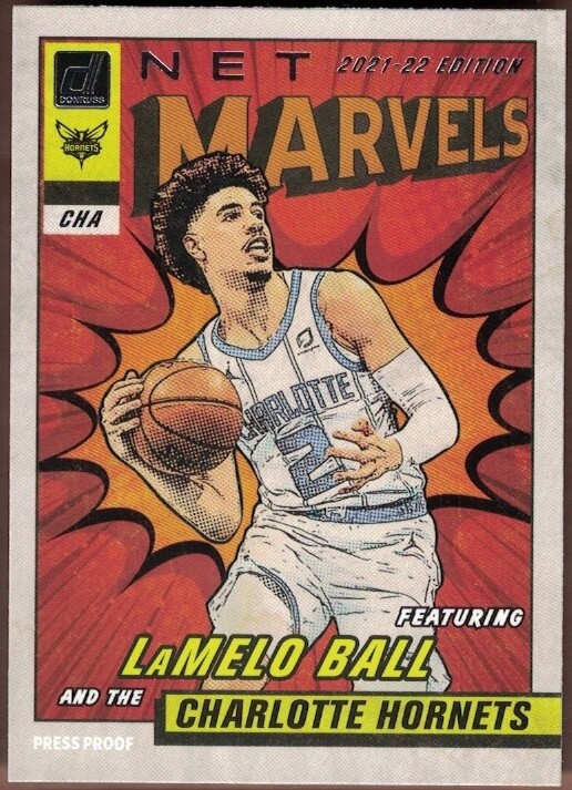 2021-22 DONRUSS NET MARVELS PRESS PROOF #10 LAMELO BALL | eBay