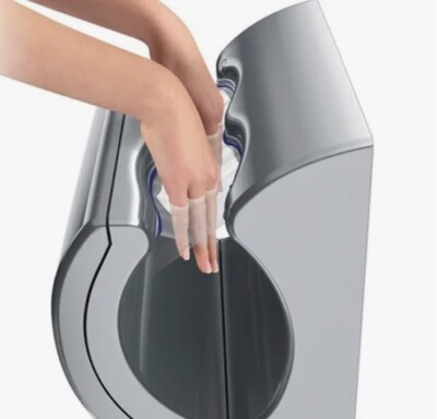 DYSON AIRBLADE AB14 DB GRAY HAND DRYER BATHROOM 120v LV AB 04 14 DB WALL BLOWER