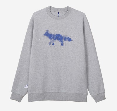 BNWT ADER ERROR x MAISON KITSUNE unisex the bluest fox sweatshirts Size A1