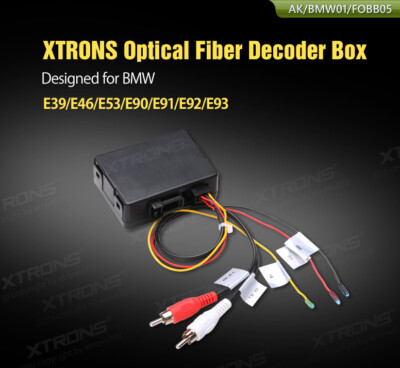 Car Stereo Sound System Converter Optical Fiber Decoder Box For BMW E90 E46 E39