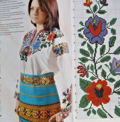 Monochrome and flower Embroidery Workshop magazine Cross stitch Patterns issue 7