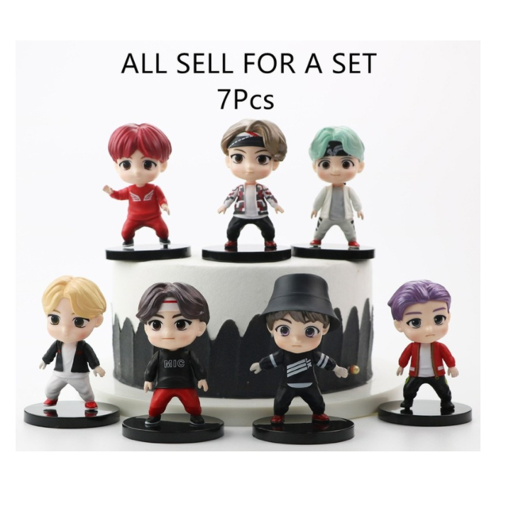 BTS TinyTAN Q Posket Figure B color Complete Set of 7